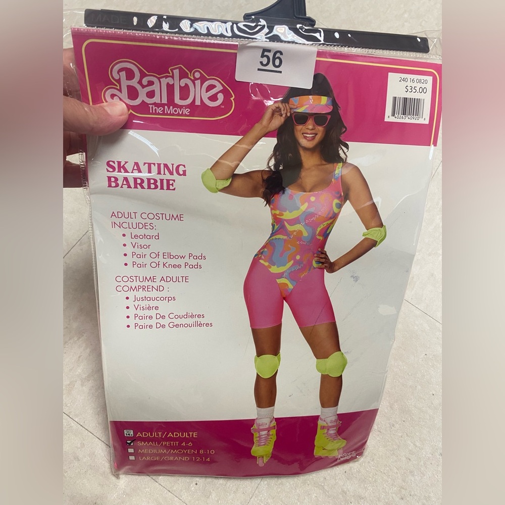 Barbie Skating Costume with Pink and Neon Colors